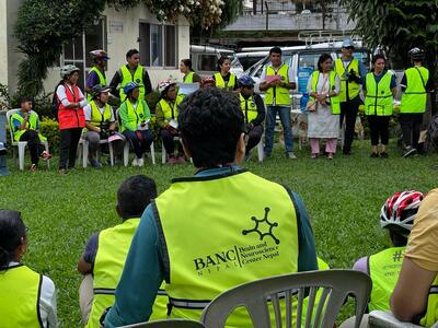 lots of people sitting around